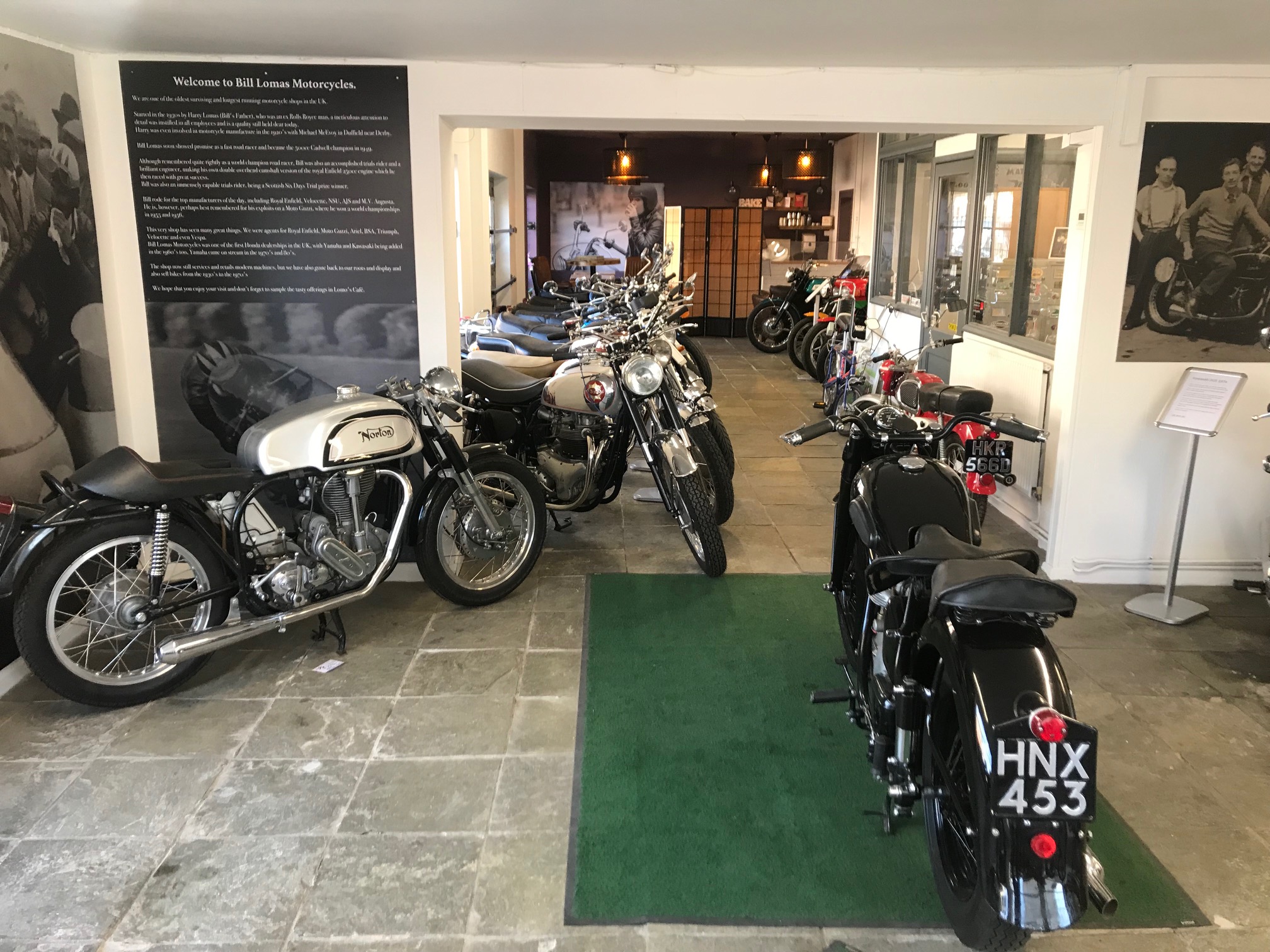 Bill's motorcycle shop deals