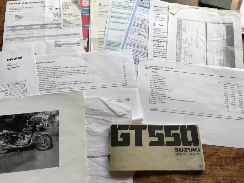 Suzuki GT 550 1975 Sold To Richard. - Image 18