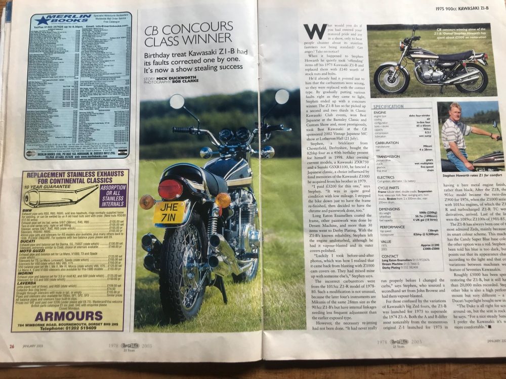 Kawasaki Z1 B Multiple Concours Show Winner!!!!!! !NOW SOLD! - Image 23
