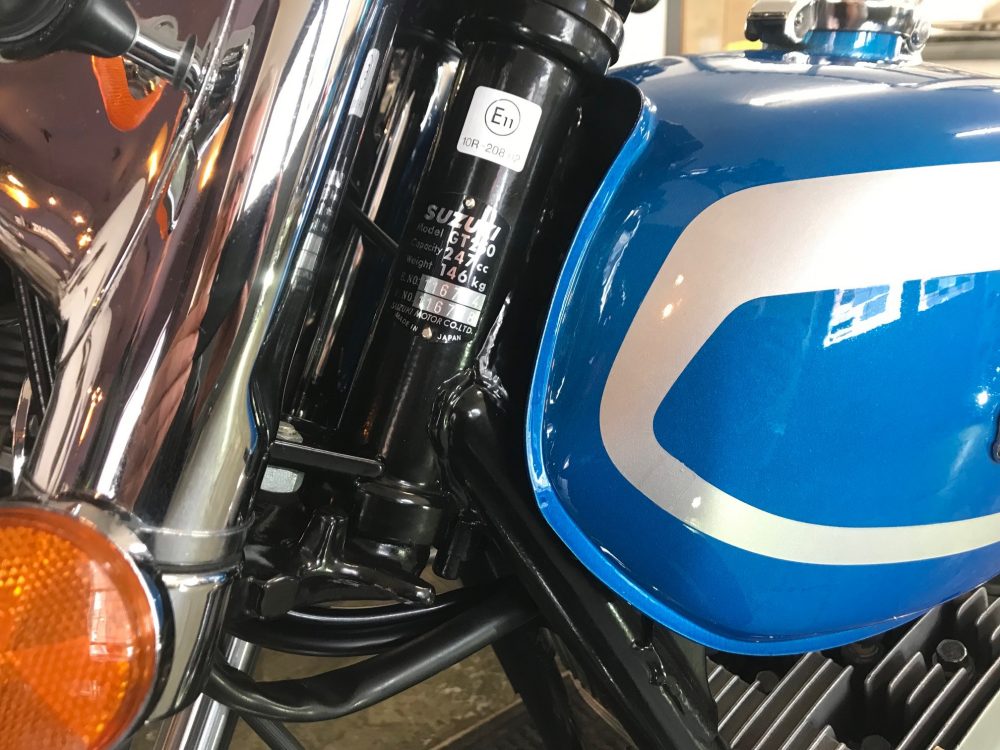 Suzuki GT 250C Near Concourse Condition! - Image 8