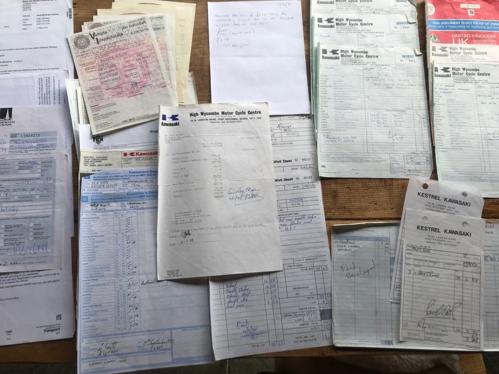Kawasaki KH250 UK Bike Original Bill of Sale - Image 20